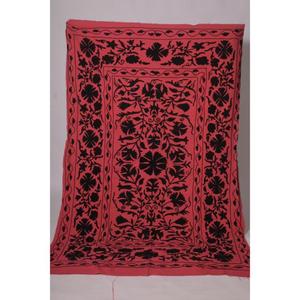 Handmade Eco-Friendly Washable Cotton Kantha Suzani <b>Quilt</b> Vintage Floral Embroidery Boho Indian Bedspread <b>Throw</b> Blanket - Product Image 1