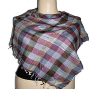 Foulard carré en satin de soie imprimé avec logo personnalisé, motif à carreaux, doux et luxueux, pour l'été, bandana, foulard de cou, accessoire de mode – Grande Vente - Product Image 3
