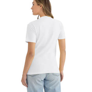 T-shirt en coton lavé doux blanc 3600SW pour femmes et hommes, en coton peigné, à manches courtes, respirant, col décontracté, vente en gros - Product Image 5