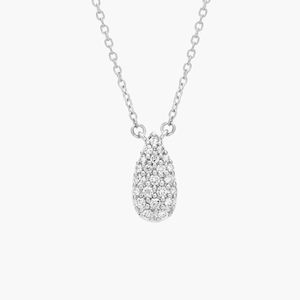 Pav Natural Diamond Round Brilliant Cut Pear Chain Luxury <b>Bracelet</b> in Yellow Gold - Product Image 3