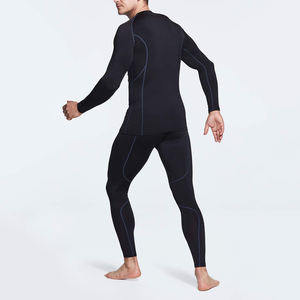 Chemise de compression à manches longues multicolores sur mesure, séchage rapide, couche de base performante avec de belles coutures, chemises pour hommes - Product Image 6