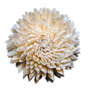 Flores de madera sola hechas a mano para decoración y trabajos artesanales - Product Image 5