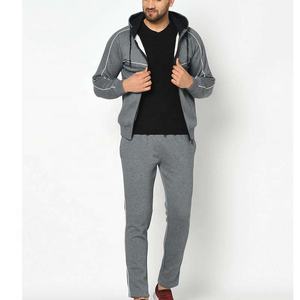 Personnalisé Brodé Hommes Slim Fit Deux Pièces Survêtement Ensemble Color Block Polyester Jogging Costume avec Logo Vente en Gros Polaire Pantalon - Product Image 1