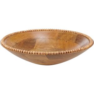 Bol de service en bois sculpté artisanal pour fruits secs, collations, décoration intérieure, centre de table rustique - Product Image 6
