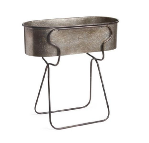 กระถางปลูกต้นไม้ชุบสังกะสี ผู้ผลิตกระถางโลหะตกแต่งขายดีจากอินเดีย ผู้ผลิตขายส่งพร้อมขาตั้ง รับผลิตตามแบบที่ต้องการ - Product Image 4