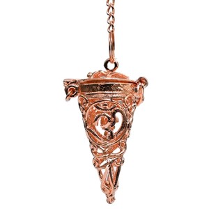 Pendentif Feng Shui en Cuivre Poli en Forme de Cône pour Guérison Énergétique, Divination et Art Écologique – Vente en Gros - Product Image 4
