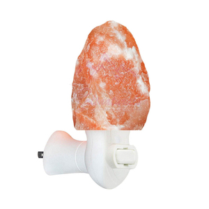 โคมไฟเกลือหิมาลัยคริสตัลพร้อมฐานไม้ โคมไฟเกลือหิมาลัยตกแต่ง - Product Image 2