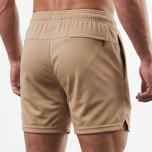 Pantalones Cortos Deportivos de Malla para Hombre con Cordón Ajustable, Ajuste Delgado, para Yoga y Ejercicio - Product Image 4