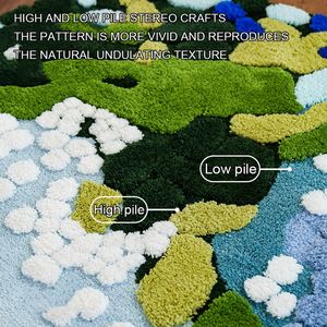 Tappeti 3D Colorati a Cartoni Animati per Camera da Letto, Super Morbidi e Antiscivolo, con Bellissimi Fiori, Adorabili per Camere dei Bambini - Product Image 3