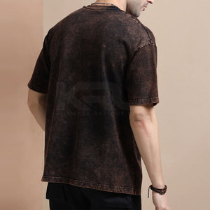T-shirt tricoté délavé pour homme, confortable au quotidien, en coton doux, respirant, écologique, séchage rapide, mode estivale, manches courtes - Product Image 3
