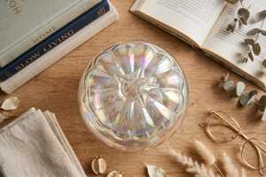 Pumpkin Shape <b>Glass</b> <b>Candle</b> <b>Jar</b> Clear Decorative <b>Candle</b> Holder Lid Heat Resistant Multifunction Christmas Easter Decor Handmade - Product Image 2