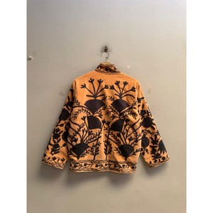 Veste en velours pour femmes, brodée à la main de motifs floraux, réversible, écologique, doublure en coton, style hippie, pour l'hiver/l'automne/le printemps, vente en gros - Product Image 2