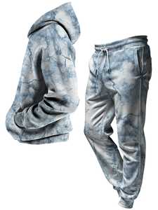 Chándal Tie Dye para Hombre de Buena Calidad, Totalmente Personalizado, de Venta Caliente, a la Moda, Antiarrugas, de Alta Calidad - Product Image 2