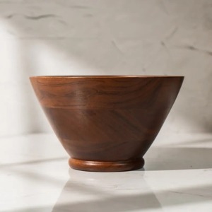 Bol en bois fait main, design minimaliste, finition naturelle non traitée, pour servir les aliments, bols de cuisine écologiques - Product Image 5