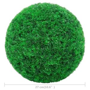 Boule de buis artificielle en polyéthylène vert moyen, plante artificielle durable pour intérieur/extérieur - Product Image 4
