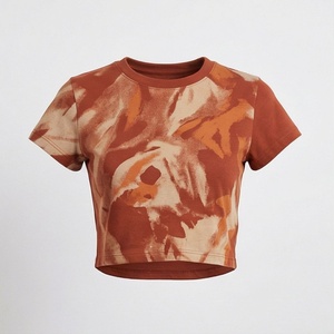 Top Deportivo Corto Tie Dye para Mujer, Ropa Deportiva Moderna y Elegante, Ropa de Gimnasio a la Moda - Product Image 1