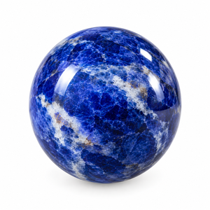 Boule de cristal de sodalite bleue, sphère de pierre polie pour la décoration intérieure, le Feng Shui et la méditation, fabrication directe, tailles personnalisées disponibles - Product Image 1