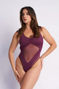 ชุดบอดี้สูท Playsuit ระบายอากาศได้ดี กระชับสัดส่วน ทรงเข้ารูป ชุดจั๊มสูทสำหรับผู้หญิง เต้นโพลแดนซ์ ยืดหยุ่นได้ - Product Image 4