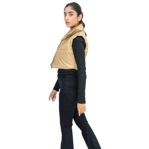 Custom Made Women Puffer Vest High Quality Cropped Puffer Jackets for Men Wholesale <b>Small</b> Puffer Jacket for Women - Product Image 4