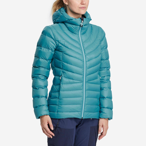 Nouvelle conception – Doudoune matelassée bleu ciel à capuche pour femme, coupe-vent, manteau d'hiver en duvet, vêtement d'extérieur tendance - Product Image 1