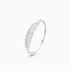 Ethical Lab Grown Diamond Boundless Curve <b>Bracelet</b> Featuring 1.70 Ct In 9K Yellow White And Rose Gold - Product Image 3