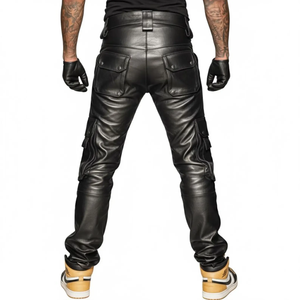 OEM Custom Printed Logo Men's <b>Leather</b> Motorbike <b>Pants</b> Breathable Windproof Anti-UV <b>Plus</b> <b>Size</b> Winter Adults - Product Image 6
