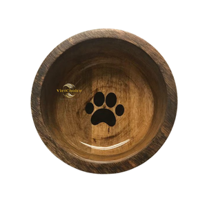 Bol pour chien en fibre de bambou naturelle, étanche, anti-fuite, 3-en-1, facile à nettoyer, durable, pour chenil Vietchoice - Product Image 6
