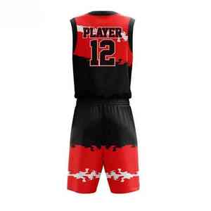 Conjunto de Uniforme de Baloncesto Sublimado Personalizado, Camiseta sin Mangas y Pantalones Cortos para Hombre, Ropa Deportiva al por Mayor, OEM, ODM - Product Image 3