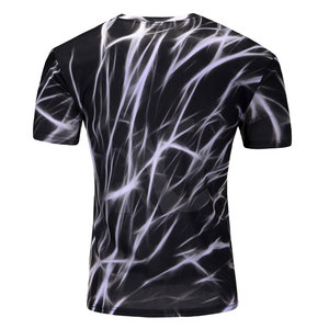 Camiseta Deportiva Sublimada de Alta Calidad para Hombre, Transpirable, de Poliéster, para Entrenamiento, Running, Gimnasio, Ropa Deportiva Personalizada con Estampado a la Moda - Product Image 2