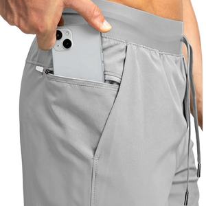 Pantalones cortos ligeros de verano para hombre, pantalones cortos deportivos de algodón de malla para correr para hombre, cintura elástica cómoda - Product Image 4
