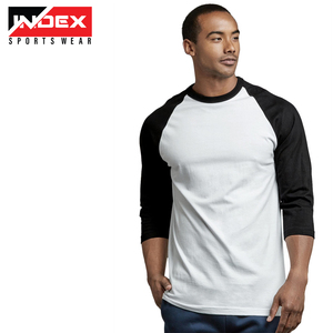 Camiseta de Manga Raglán para Hombre INDEX, Algodón Jersey, Cuello Redondo, Casual, Color Sólido, Corte Regular - Product Image 5
