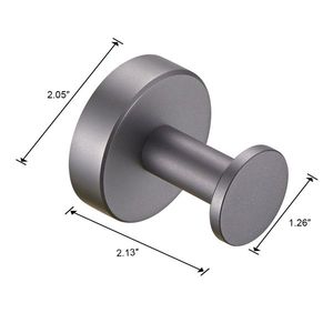 Gancio per asciugamano grigioso per pistola con Base da 4 confezioni appendiabiti da parete con gancio per appendiabiti per armadio da bagno per camera da letto - Product Image 6