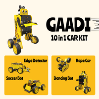 Kit robotique STEM Arduino GAADI Curriculum, 50 activités éducatives, châssis de montage, voiture robot ESP32
