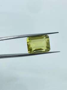 ควอตซ์เลมอนธรรมชาติทรงบาแกตต์รูปสี่เหลี่ยมผืนผ้า พลอยกึ่งมีค่า 13.05 กะรัต 11.30x14.80 มม. - Product Image 4