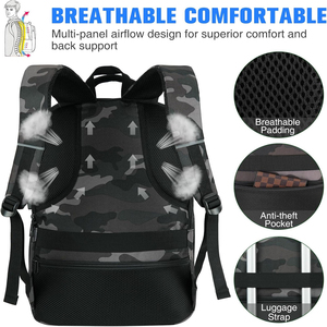 Camouflaged Print Student Backpack Custom Cheap Backpack 600D Waterproof <b>School</b> Bag Girls Casual <b>Book</b> Bag for Kids Backpack - Product Image 6