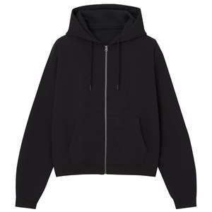 Sudadera con capucha de algodón grueso para hombre, chaqueta de invierno con forro polar, ropa informal, sudadera deportiva con cremallera completa, proveedor de fábrica OEM ODM personalizado, exportación - Product Image 1