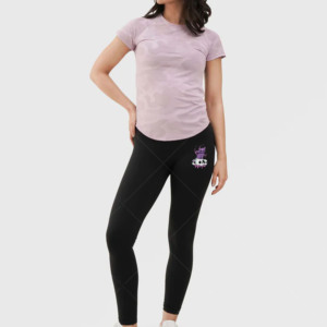 Camiseta de Cuello Redondo Rosa para Mujer, Manga Corta, Color Sólido, Corte Casual, Transpirable, Ecológica, de Secado Rápido, 100% Algodón Tejido, Corte Regular - Product Image 1