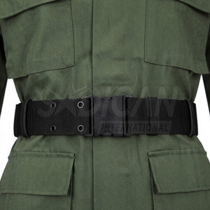 Uniforme de gardien de sécurité avec plusieurs poches de rangement, fermeture à boutons sur le devant, tissu durable en polyester/coton, design unisexe - Product Image 6