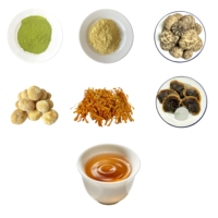 Boisson santé 6 en 1, mélange de poudre d'extraits de champignons avec matcha et pollen de pin
