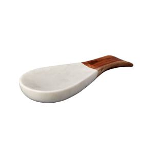 Spoon Rest With Marble & Wood Metal <b>Kitchen</b> Holder for Spatulas Spoons <b>Tongs</b> More - Product Image 1