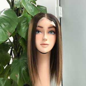 Peluca de pelo virgen vietnamita de encaje súper doble dibujado, hueso alineado con cutícula, recto con encaje transparente, Color Piano - Product Image 1