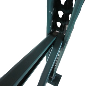 Customizable Steel Teardrop Stem Beam <b>Racking</b> 2000-2500lbs Heavy Load Warehouse Zinc Surface Treatment CE Stacking Racks <b>Shelves</b> - Product Image 1
