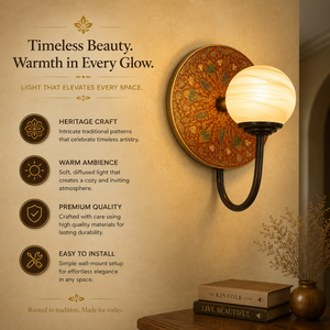 Handcrafted Bronze Wall <b>Sconce</b> LED Glass Globe Decorative Wall Lamp Traditional Luxury Vintage <b>Lighting</b> Fixture for Home Hotel - Product Image 5