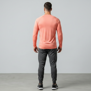 T-shirt personnalisé à manches longues pour homme, style streetwear, en coton épais 100%, grandes tailles, t-shirts à manches longues pour homme de qualité supérieure - Product Image 5