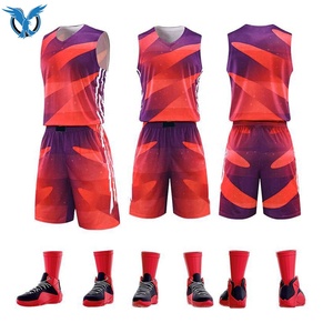 Conjunto de uniforme de baloncesto para hombre y mujer, uniforme colorido de buena calidad, a la moda - Product Image 2