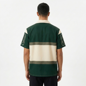 เสื้อเชิ้ตโอเวอร์ไซส์แบบสวมใส่สบายสำหรับผู้ชาย คุณภาพสูง สั่งทำพิเศษด้วยเทคนิคการพิมพ์แบบซับลิเมชั่น แขนสั้น ปกคอเสื้อพับได้ เหมาะสำหรับใส่ลำลองในฤดูร้อน - Product Image 3