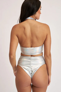 Top de Pole Dance para Mujer, Moda 2026, Cuello Alto, Ligero, Transpirable, Tela Elástica de Algodón, Ropa de Entrenamiento, Suministro OEM - Product Image 2