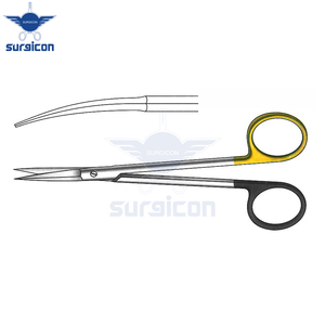 Ciseaux chirurgicaux Peck-Joseph 14 cm / 5-1/2 pouces, lame incurvée aiguisée, dentelée, Super Cut TC, acier inoxydable de qualité supérieure - Product Image 4