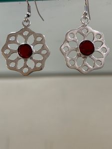 Pendientes Rojos de Calidad AAA, Diseño Exclusivo, Precio de Oferta, Joyería al por Mayor para Bodas y Fiestas, Artesanía con Piedras Preciosas, Precio de Oferta al por Mayor - Product Image 3