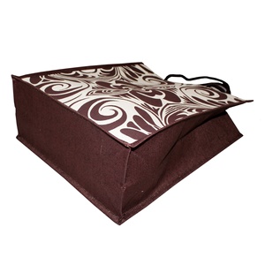 Bolsa de Compras de Lona Natural de 10 oz con Asas de Cuerda de Algodón, Impresión Completa, Impermeable, Laminada con PP, para Regalo - Product Image 3